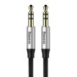 Аудiо-кабель AUX Baseus Yiven Audio Cable M30 1M Silver/Black