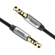 Аудiо-кабель AUX Baseus Yiven Audio Cable M30 1M Silver/Black