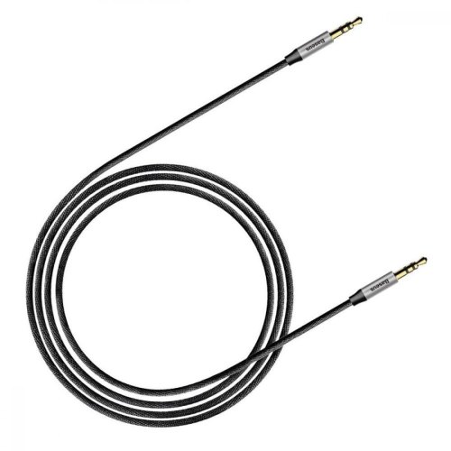 Аудiо-кабель AUX Baseus Yiven Audio Cable M30 1M Silver/Black