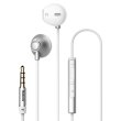 Навушники Baseus Enock H06 lateral in-ear Wire Earphone 3.5 mini-jack, Silver