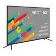 Телевізор ERGO 50DU5502 3840x2160,SmartTV,250кд/м²,DVB-C,DVB-S,DVB-S2,DVB-T2,2x8Вт,3xHDMI,2xUSB,200x200мм