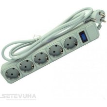 Мережевий фільтр, 3м., 5 розеток, MERLION G530, 220В 10А  (G530)