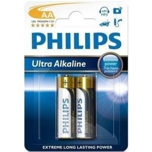 Батарейка Philips Ultra Alkaline лужна AA блістер, 2 шт
