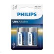 Батарейка Philips Ultra Alkaline C BLI 2 (LR14E2B/10)