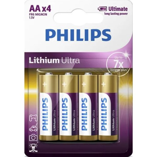 Батарейка Philips Lithium Ultra літієва  AA блістер, 4 шт