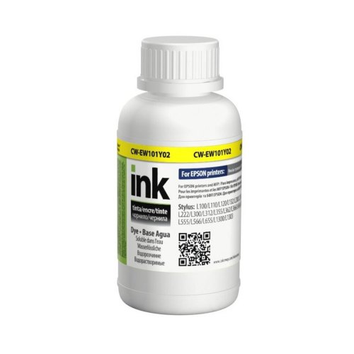 Чернила CW Epson L-100/200 series 200мл Yellow EW101Y