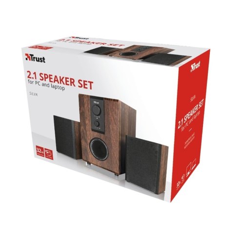 Акустична система 2.1 Trust 2.1 Silva WOOD (21734)