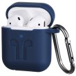 Чохол для навушників 2E Чехол  для Apple AirPods Pure Color Silicone (3mm) Imprint Navy (2E-AIR-PODS-IBPCSI-3-NV)