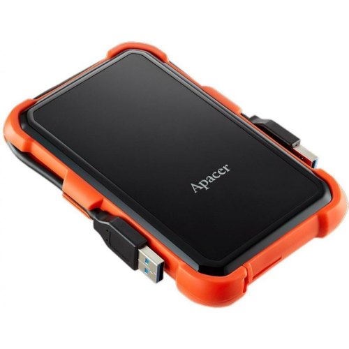 Зовнішній жорсткий диск 1TB Apacer AC630 (AP1TBAC630T-1) 2.5 USB3.1 Black-Orange