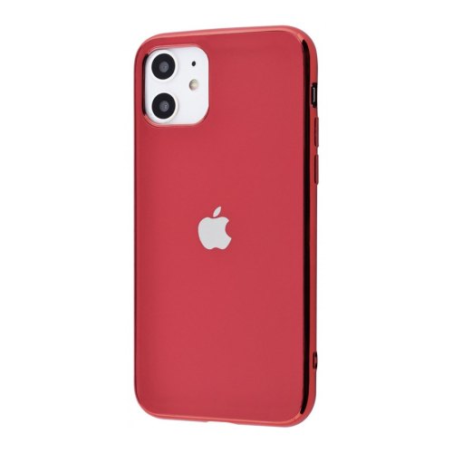 Чохол силіконовий Glass TPU matte iPhone XS Max, Cherry
