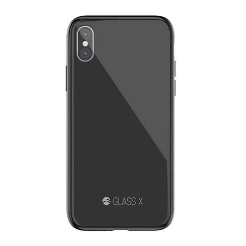 Чохол силіконовий Glass TPU matte iPhone XS / X, Black