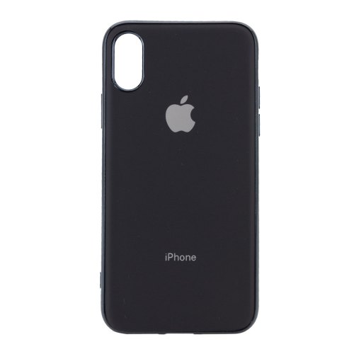 Чохол силіконовий Glass TPU matte iPhone XS Max, Black