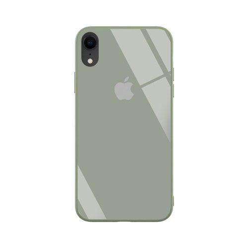 Чохол силіконовий Glass TPU matte iPhone XR, Pine green
