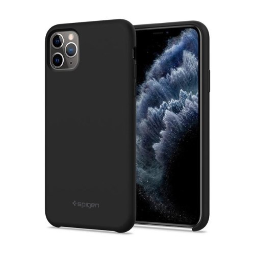 Чохол Spigen iPhone 11 Pro Max Silicone Fit, Black