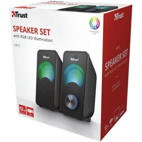 Акустична система Trust Arys Compact RGB 2.0 Speaker Set Black (23120)