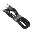 Кабель Baseus Cafule Cable USB For Lightning 2.4A 0.5m Gray/Black