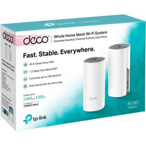 Wi-Fi система TP-Link Deco E4 (2-Pack)