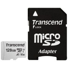 Карта пам'яті Transcend microSD 128GB C10 UHS-I R100/W40MB/s + SD