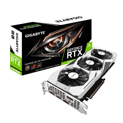 Відеокарта GIGABYTE GeForce RTX2060 SUPER 8192Mb GAMING OC WHITE (GV-N206SGAMINGOC WHITE-8GD)