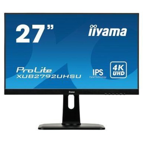Монітор, Iiyama XUB2792UHSU-B1 Black, 27, IPS, 3840x2160, 60Гц