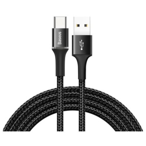 Кабель Baseus halo data cable USB For Type-C 3A 0.5m Black