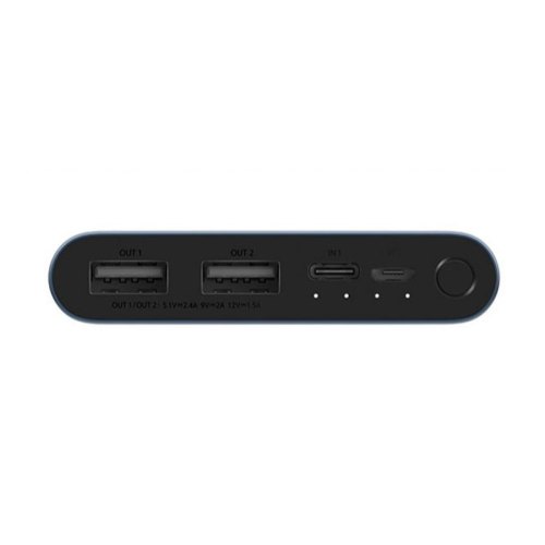 Зовнішній акумулятор PowerBank Xiaomi Mi Power Bank 3 Youth, QC2.0, 10000 mAh (Type-C + 2USB) PLM13ZM Black