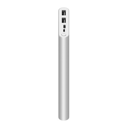 Зовнішній акумулятор PowerBank Xiaomi Mi Power Bank 3 Youth, QC2.0, 10000 mAh (Type-C + 2USB) PLM13ZM Silver