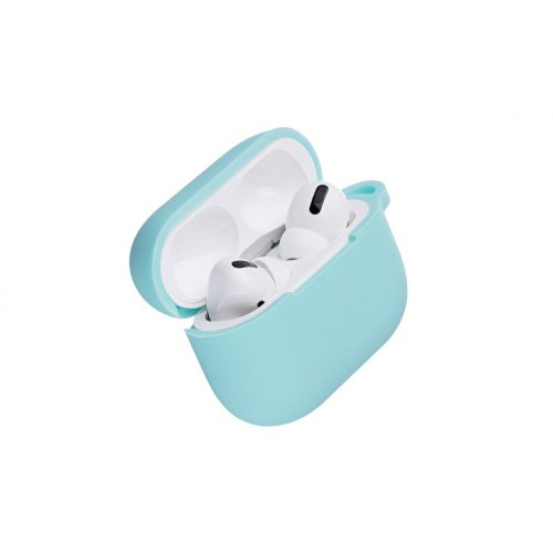 Чохол для навушників 2E Чохол  для Apple AirPods Pro, Pure Color Silicone (2.5 mm), Mint (2E-PODSPR-IBPCS-2.5-MT)