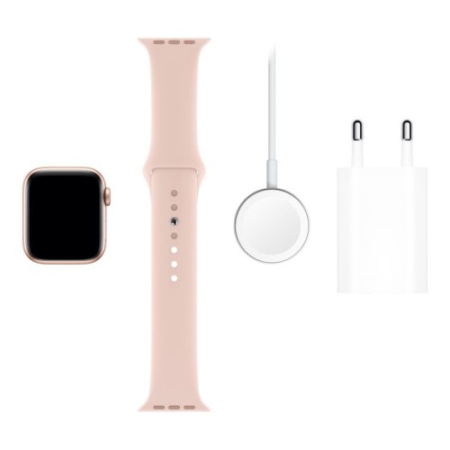 Смарт годинник Apple Watch Series 5 GPS, 40mm Gold Aluminium with Pink Sand Sport Band