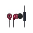 Навушники дротові з мікрофоном, Ergo ES-190i Red