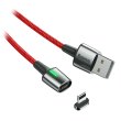Кабель Baseus Zinc Magnetic Cable USB Lightning 2.4A 1m Red