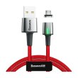 Кабель Baseus Zinc Magnetic Cable USB MicroUSB 2.4A 1m Red