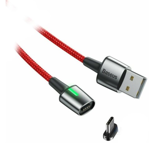 Кабель Baseus Zinc Magnetic Cable USB Type-C 3A 1m Red