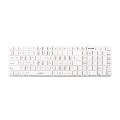 Клавіатура Vinga KB820White
