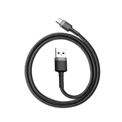 Кабель USB 2.0 AM-Type-C M, 0.5 м, (20V/3A), (60W) Сірий-Чорний, CATKLF-AG1 Baseus