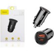 АЗП Baseus Circular Plastic A+C 30W  PPS Car Charger Black