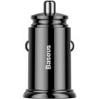 АЗП Baseus Circular Plastic A+C 30W  PPS Car Charger Black