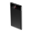 Зовнішній акумулятор Powerbank Baseus Mini Cu power bank 10000mAh (2 USB, 2.1A output/micro input, digital display) Black