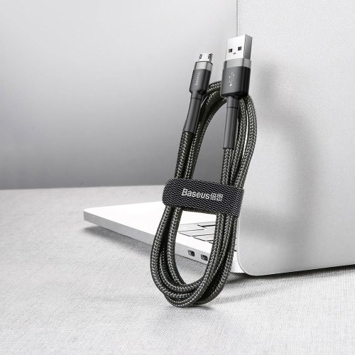 Кабель Baseus Cafule Cable USB For Micro 2.4A 1.0M Gray/Black