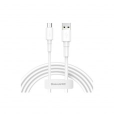Кабель Baseus Mini White USB Cable microUSB 2.4A 1m White