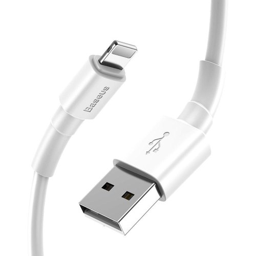 Кабель Baseus Mini White USB Cable Lightning 2.4A 1m White