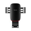 Автотримач для мобiльного Baseus Metal Age Gravity Car Mount (Air Outlet Version) Black