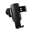 Автотримач для мобiльного Baseus Metal Age Gravity Car Mount (Air Outlet Version) Black