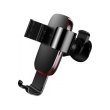Автотримач для мобiльного Baseus Metal Age Gravity Car Mount (Air Outlet Version) Black