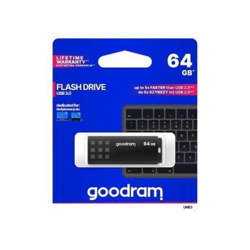 USB флеш 64GB GoodRam UME3 Black (UME3-0640K0R11)