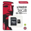 microSDHC карта 16GB Kingston Canvas Select Plus class10 UHS-1 з SD адаптером (SDCS2/16GB)