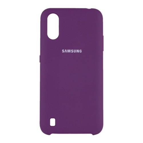 Чохол Silicone Case для Samsung A01, Grape