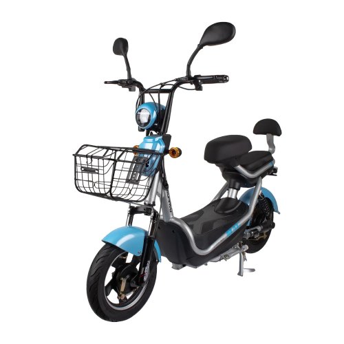 Електричний мопед CITY gy-4 500W/48V (сіро-блакитний)