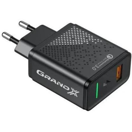 МЗП Grand-X CH-650 (USB 3-в-1 QС3.0, FCP, AFC, 18W), color Black (CH-650)