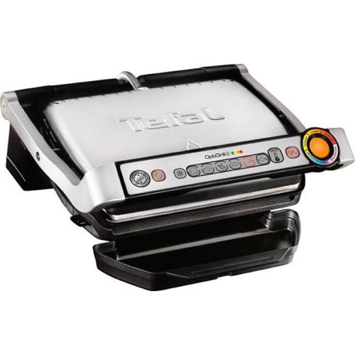 Гриль Tefal притискний OptiGrill+ 2000Вт, темп. режимів-4, знімні пластини, метал